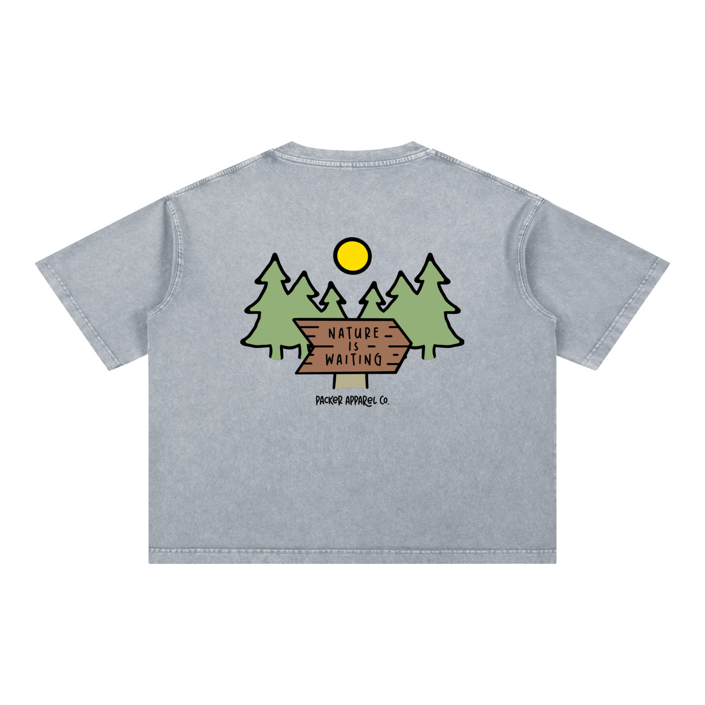 Worth Waiting Mineral Wash Boxy Tee