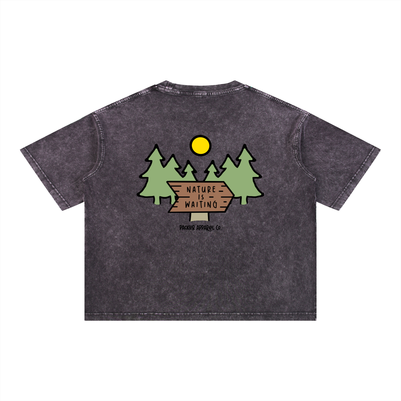 Worth Waiting Mineral Wash Boxy Tee