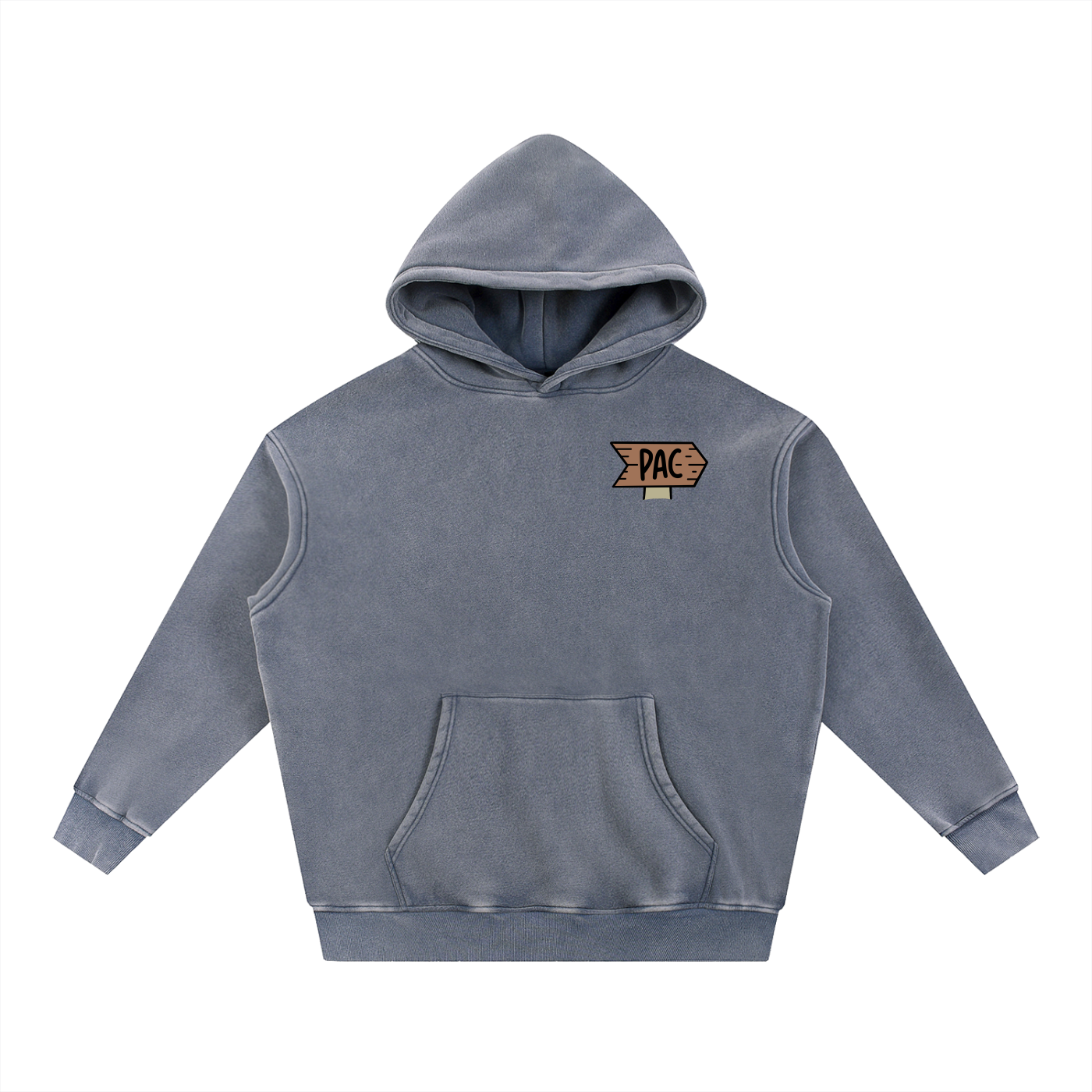 Worth Waiting Snow Wash Hoodie