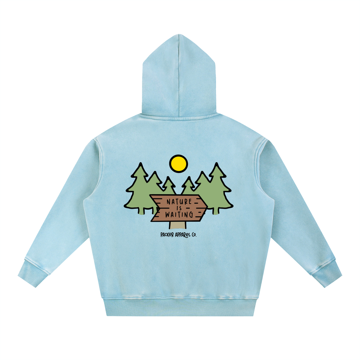 Worth Waiting Snow Wash Hoodie