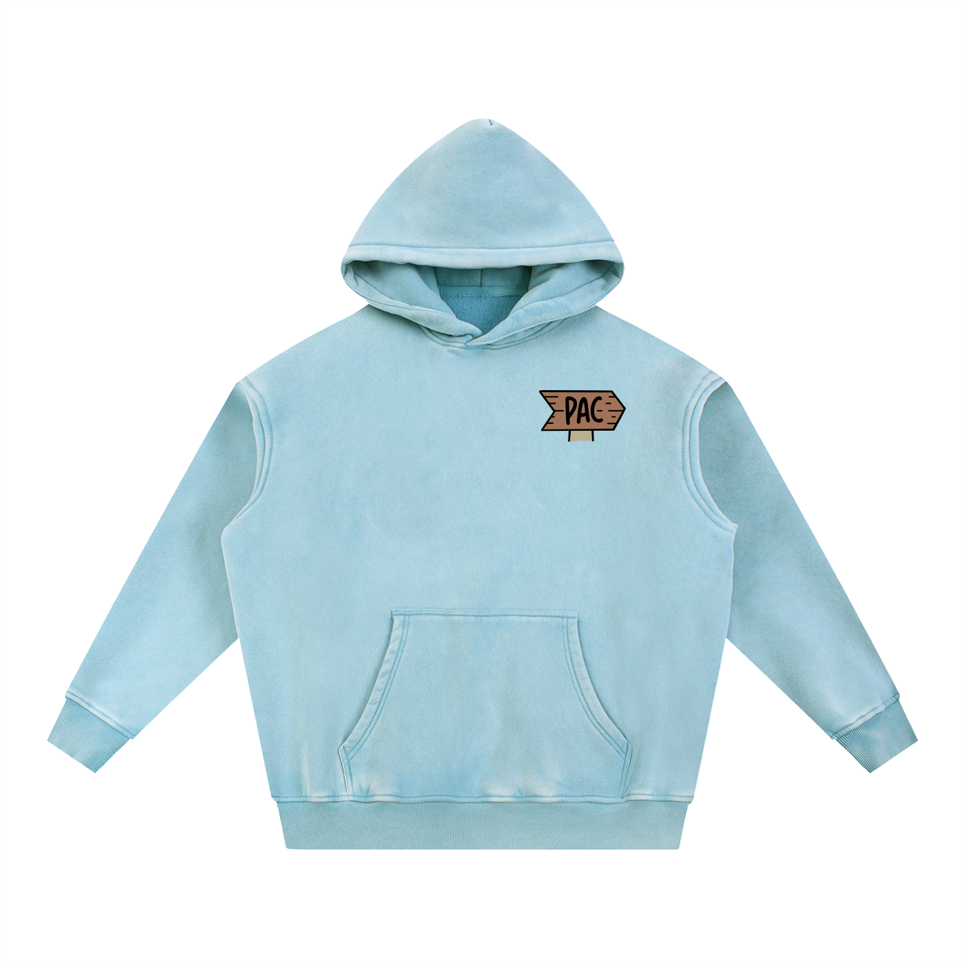 Worth Waiting Snow Wash Hoodie