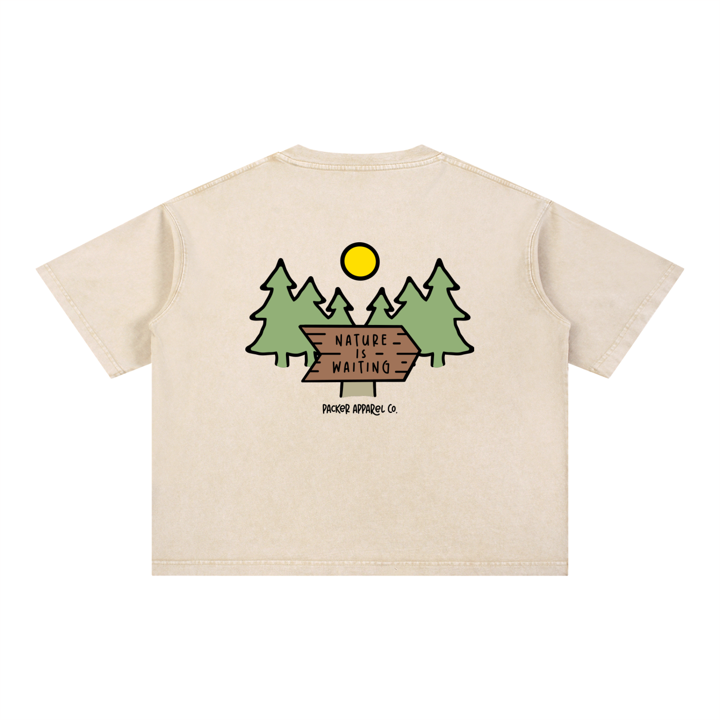 Worth Waiting Mineral Wash Boxy Tee
