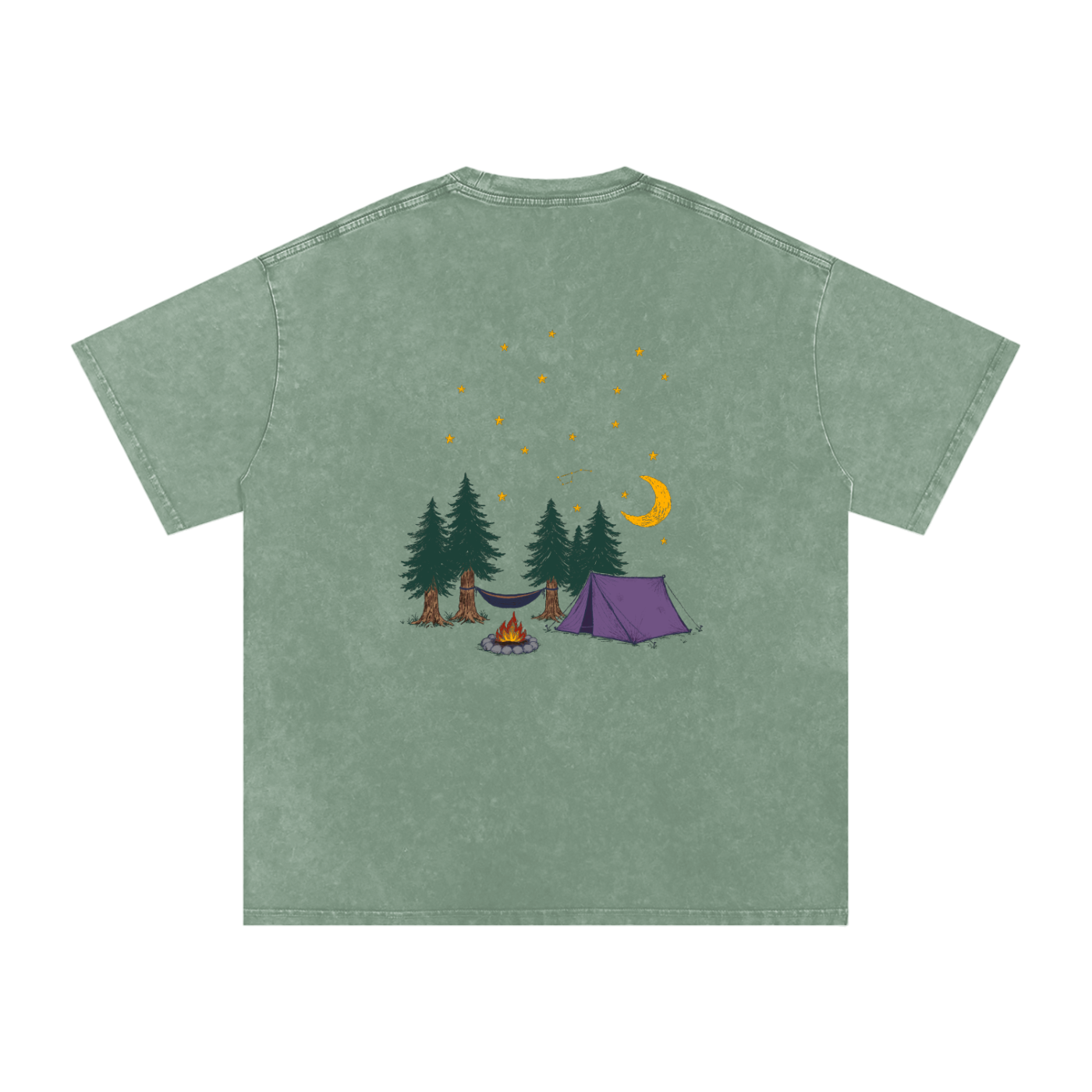 Camping Snow Washed Tee